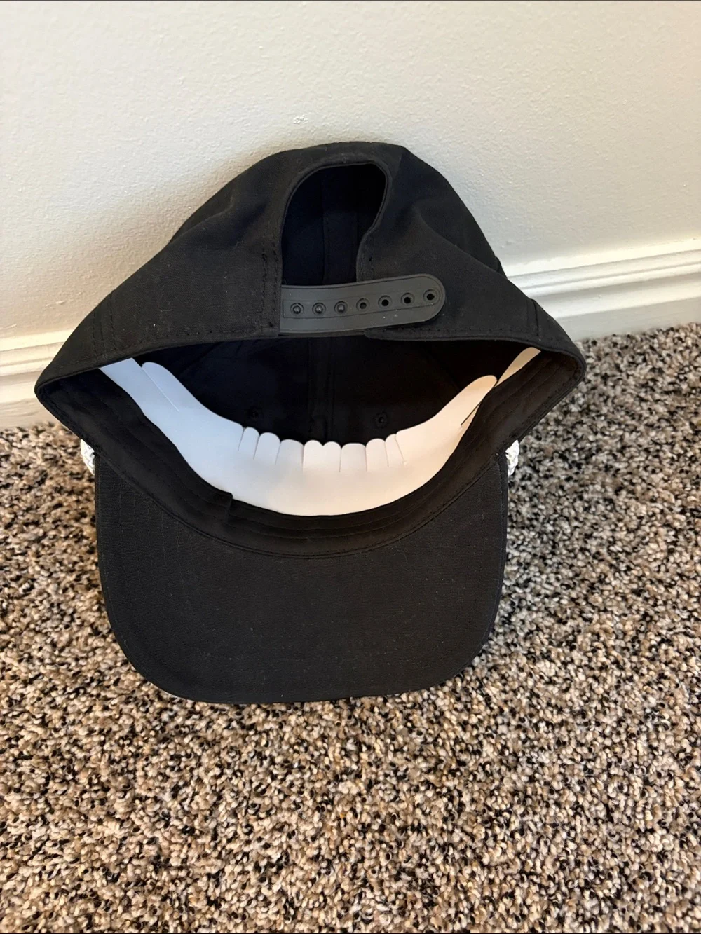 MAD Engine Black Baseball Cap with White Rope and Embroidered 'Sunday Funday'